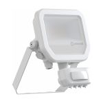 Ledvance Led-Scheinwerfer Aluminium Weiß 8W 1100lm 100D - 830 Warmweiß | IP65 - Bewegungs- Und Lichtsensor - Symmetrisch