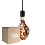 Mehrfachpackung 10x Eglo LED Special E27 Fadenlampe Smokey 4W 70lm - 818 Extra Warmweiß | Dimmbar - Ersatz Für 25W