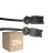 Mehrfachpackung 25x Noxion GST - Kompatibel Verlängerungskabel Schwarz - Männlich + Weiblich - 1m - 3 pole 1,5mm2
