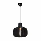 Nordlux Hazo 43 Pendelleuchte Holz Schwarz | Geeignet für 1x E27
