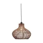 Good&Mojo Pendelleuchte Kalahari Rattan Braun | Geeignet für 1x E27 