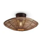 Good&Mojo Deckenleuchte Tanami Rattan Braun | Geeignet für 1x E27 