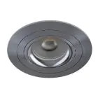 Noxion Einbau Spot Logic MR16 Schwenkbar Grau | 92mm - Ausschnitt 80mm - IP20 - incl. GU10 Sockel 