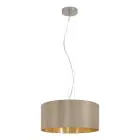 Eglo Pendelleuchte Maserlo Stahl Satin-Nickel | Geeignet für 3x E27